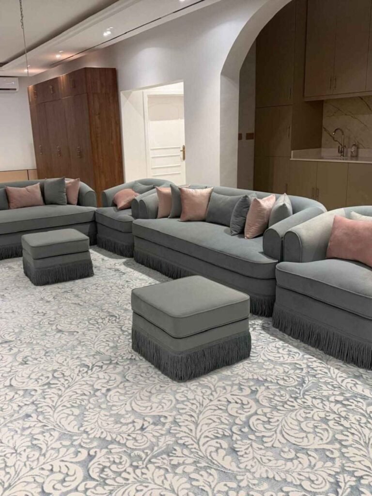 Curtains Carpets Sofas Luxury Living Room Sofas Carpet in Qatar - Rahman Maintenance Qatar