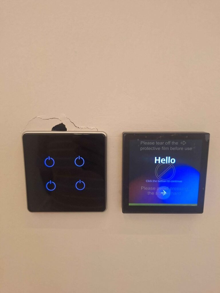 Electrical Work Smart Touch Switch Display Panel in Qatar - Rahman Maintenance Qatar