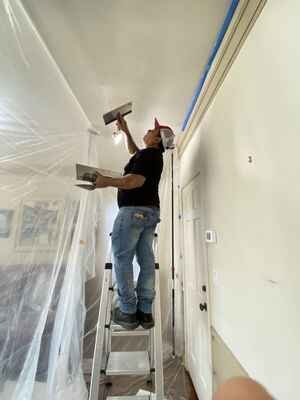 Painting Works Ceiling Plaster Skimming Repair in Qatar - Rahman Maintenance Qatar