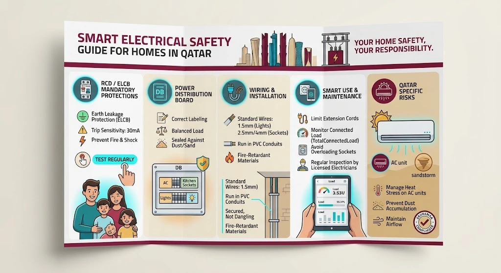 Smart Electrical Safety Guide for Homes in Qatar